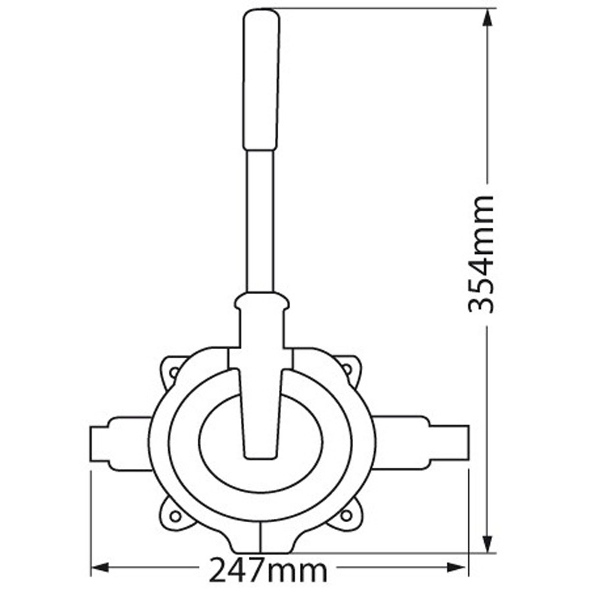 WHALE Gusher Urchin BP9021 mit abhnehmbarem Hebel 55l/min