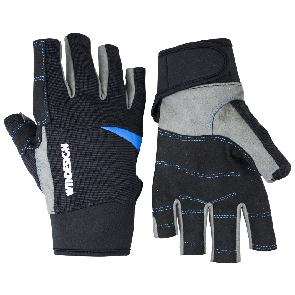 WINDESIGN EX2550S  Kurzfinger Segelhandschuhe, Größe S, Lichtschutzfaktor 50+, schnelltrocknend
