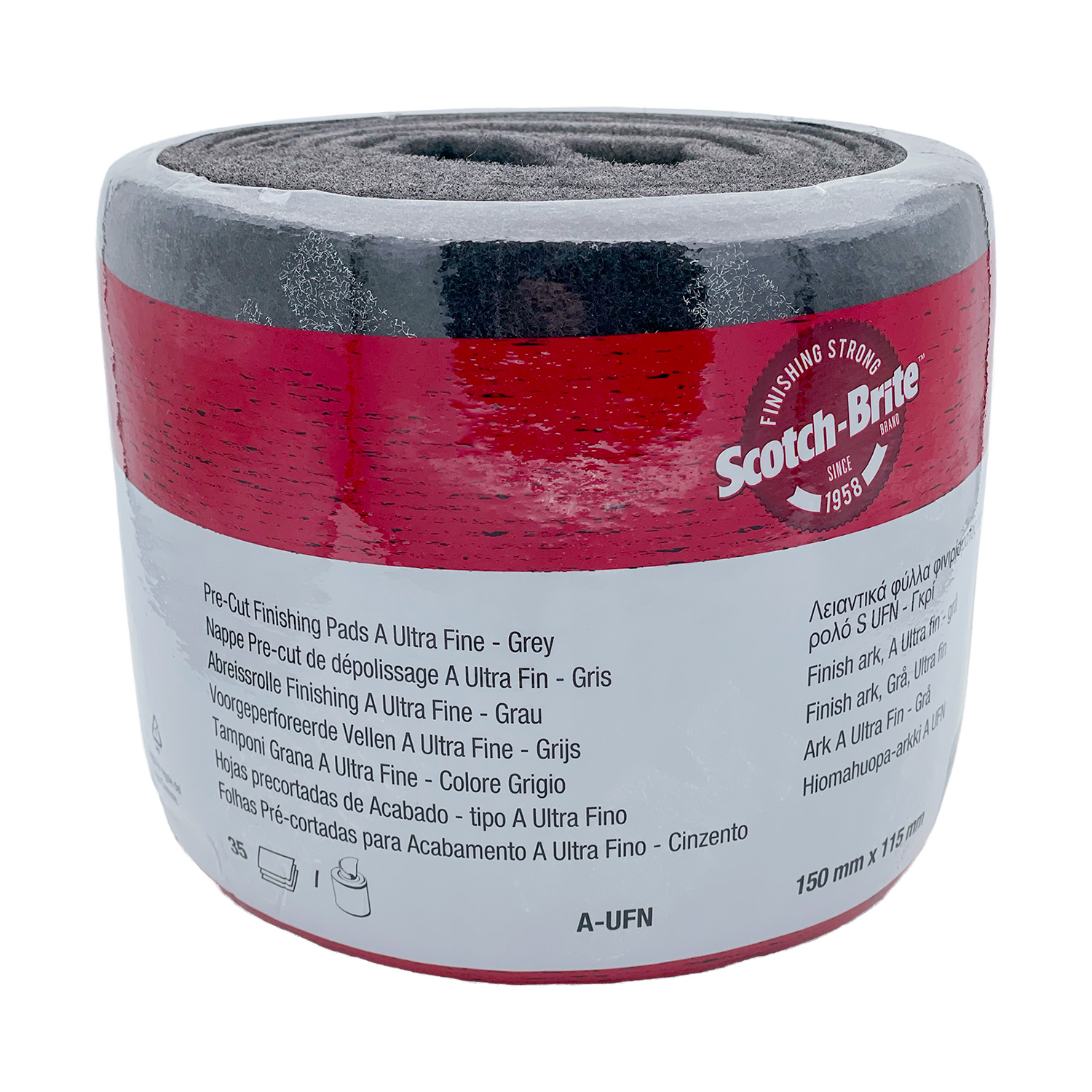 3M 7448 Scotch Brite Handschleif-Pads ultrafine, grau