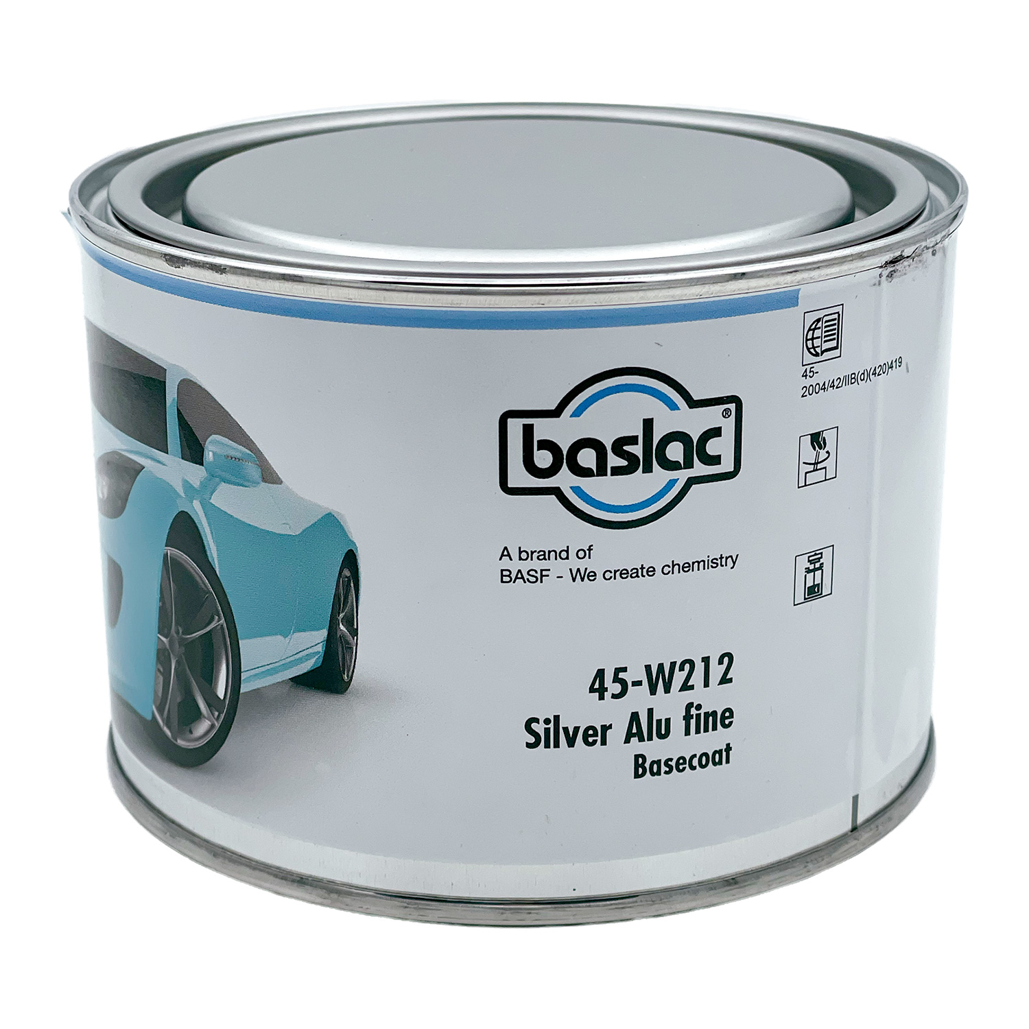 BASLAC 45-W212 Silver Alu Fine - 0,5 ltr