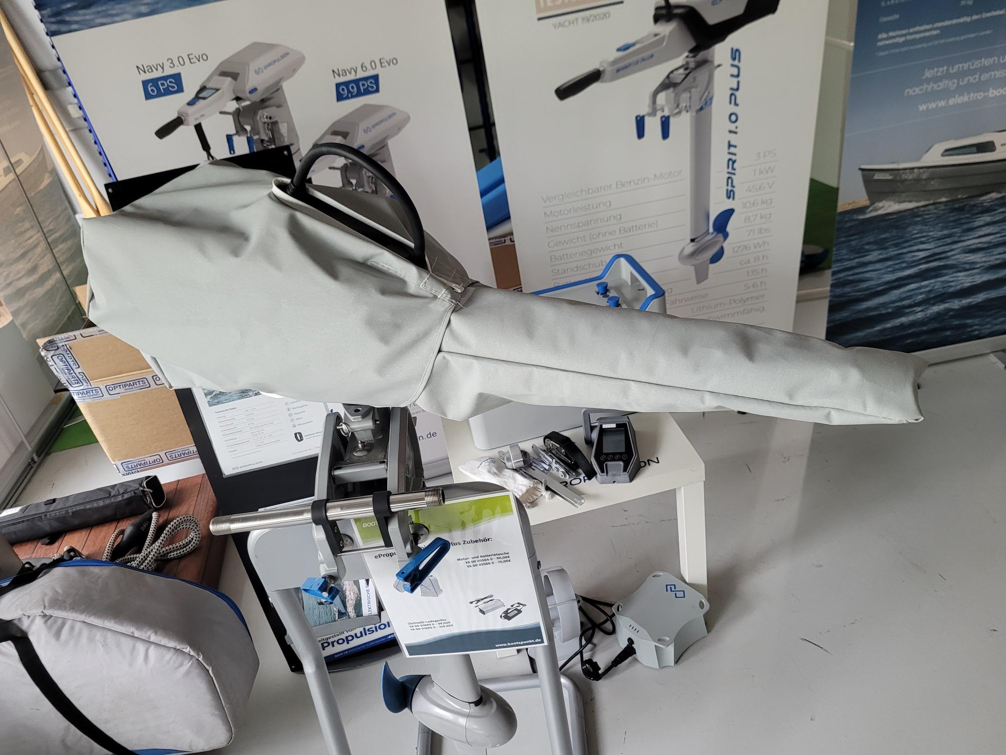 Persenning / Abdeckung für ePropulsion Spirit Steuerpinne, Profi-Qualität, grau