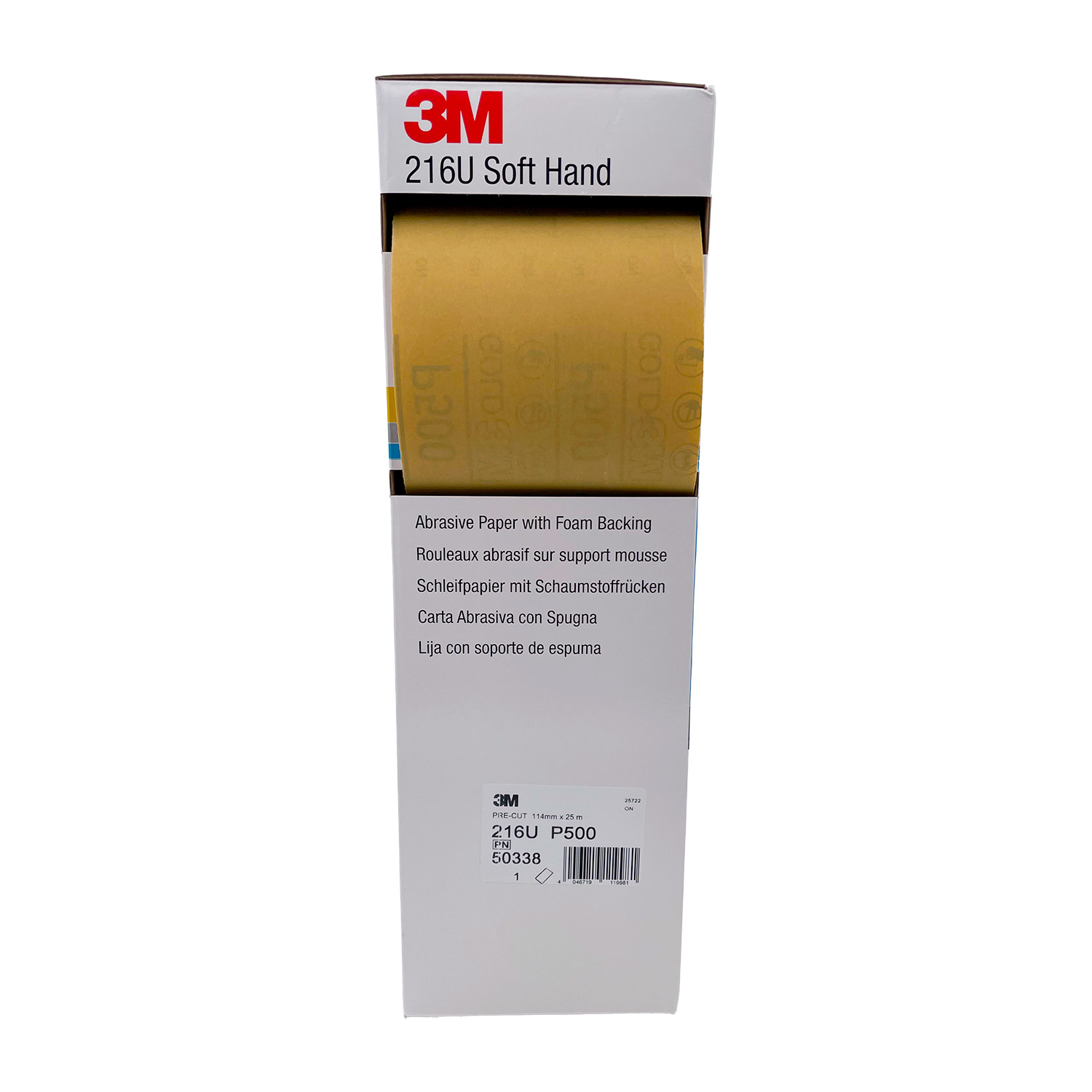 3M 50338 Soft Hand Roll P500 114mm x 25m