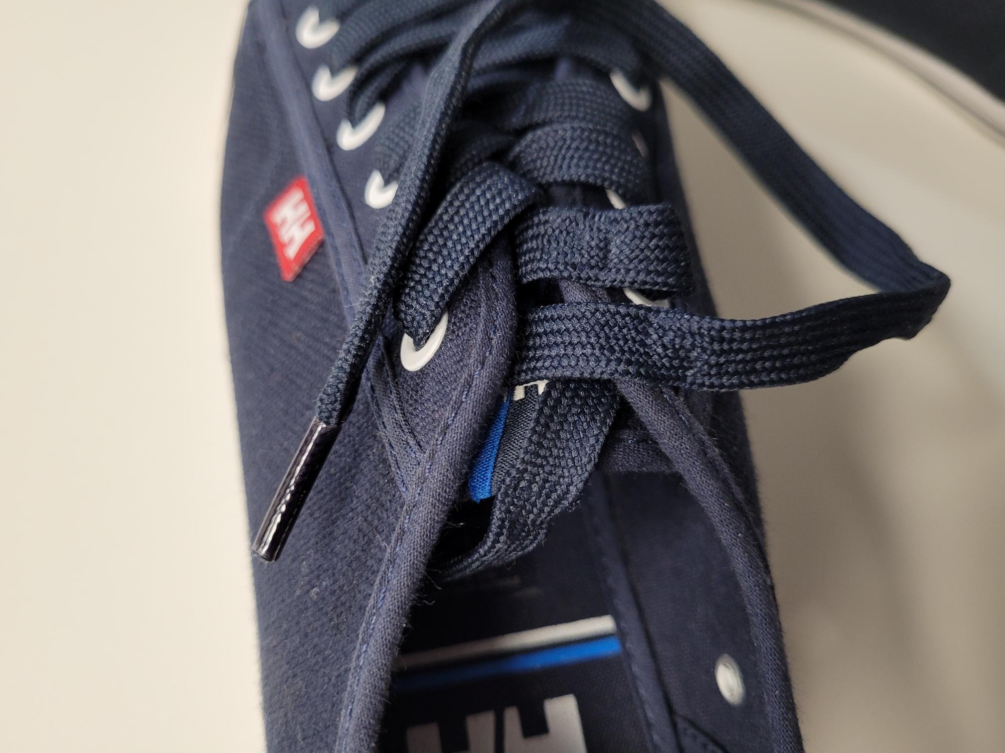 HELLY HANSEN Bootsschuhe Fjord Canvas, Gr. 42, Navyblau/Weiss, Obermaterial atmungsaktives und schnelltrocknendes Textil