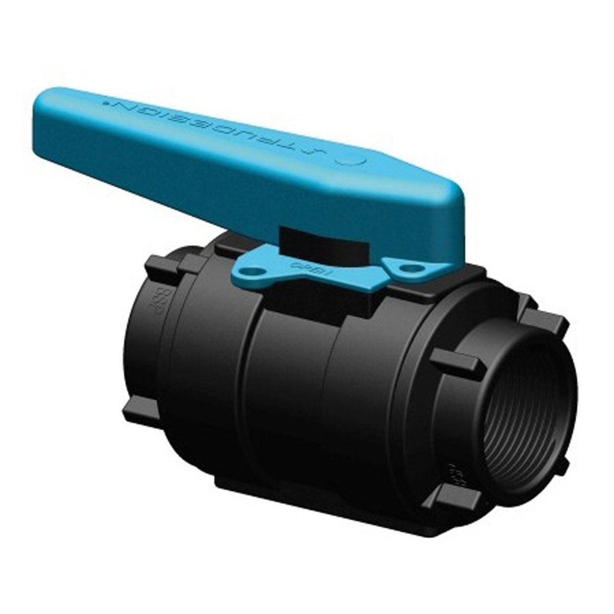 TRUDESIGN Kugelsperrventil KS Hebel blau SB 1 1/4"