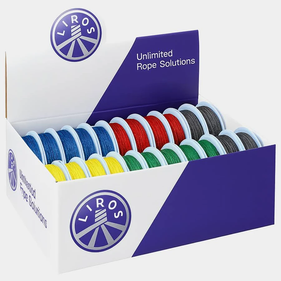 LIROS Takelgarn 1,5 mm, gefl., st. gewachst, 20m, grün