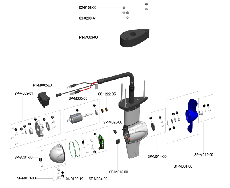 ePropulsion Ersatzteile - bei Bootspunkt bekommen Sie alle Ersatzteile für aktuelle und frühere ePropulsion Elektro-Aussenborder, PODs und Zubehör
