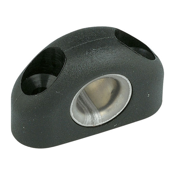 RONSTAN Leitauge mit Niroeinsatz, schwarz, 6.5 mm