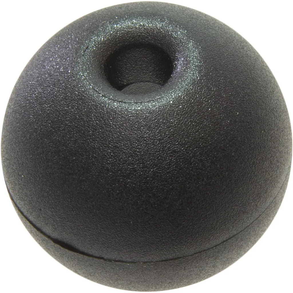 RONSTAN Kunststoffkugel, Ø 16mm, schwarz, Tau bis 4mm