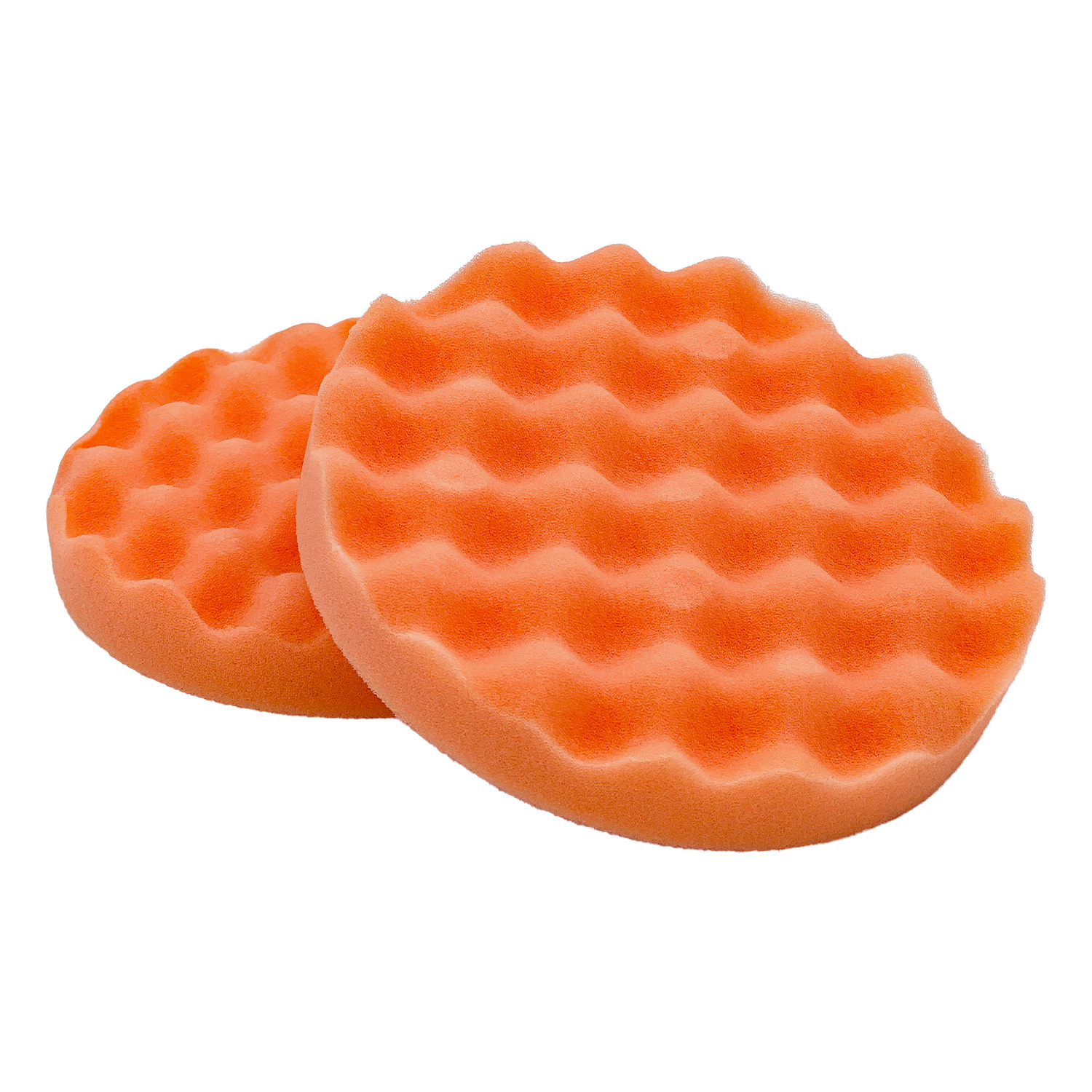 Polierschwamm 99456 hart orange gewaffelt 135mm