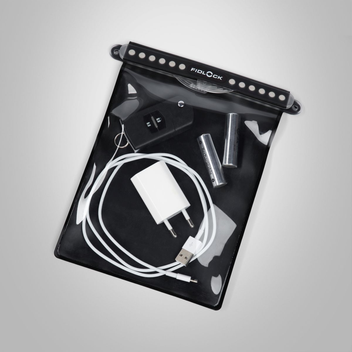 FIDLOCK Hermetic Dry Bag Maxi, transp./schwarz, 150x192 mm