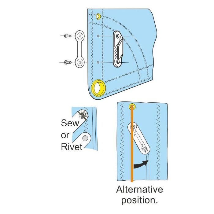 CLAMCLEAT CL259 RACING FINE LINE Liekleinenklemme Tau 3-6mm