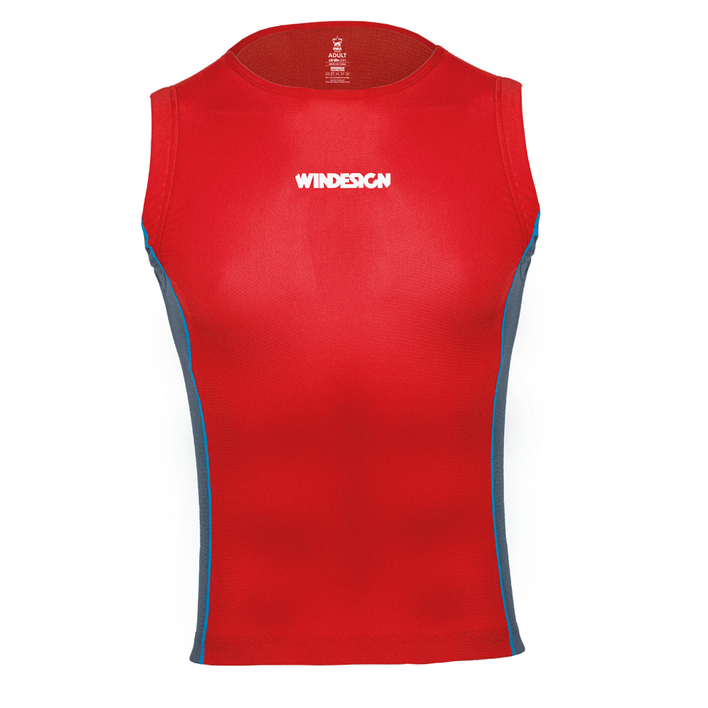 WINDESIGN 2532R Rash Tanktop, rot, Einheitsgröße Erwachsene, one size fits all