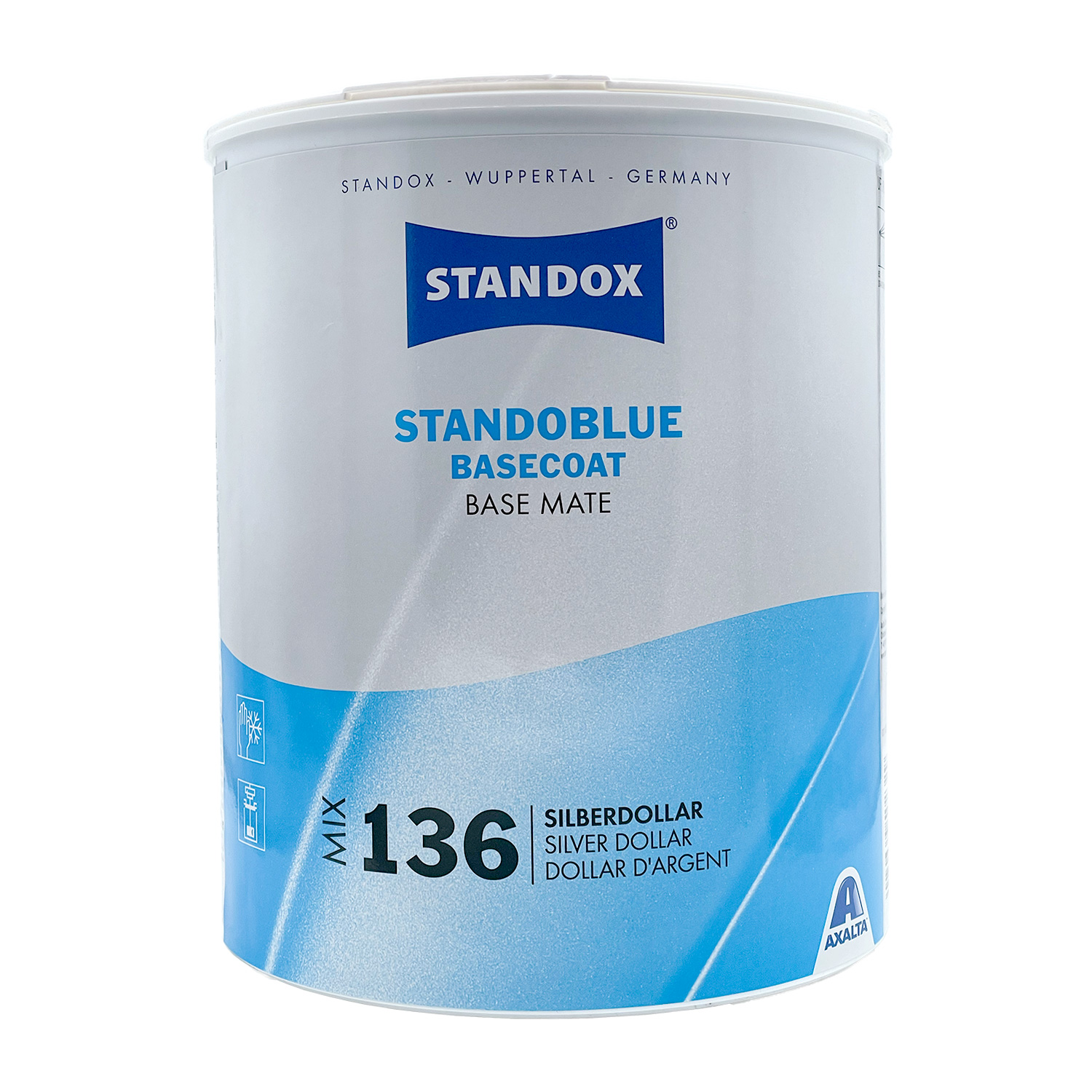 Standoblue Mix 136 Silberdollar (Spies Hecker HiTec 361) - 3,5 ltr || für das Wasserbasislacksystem von Standox