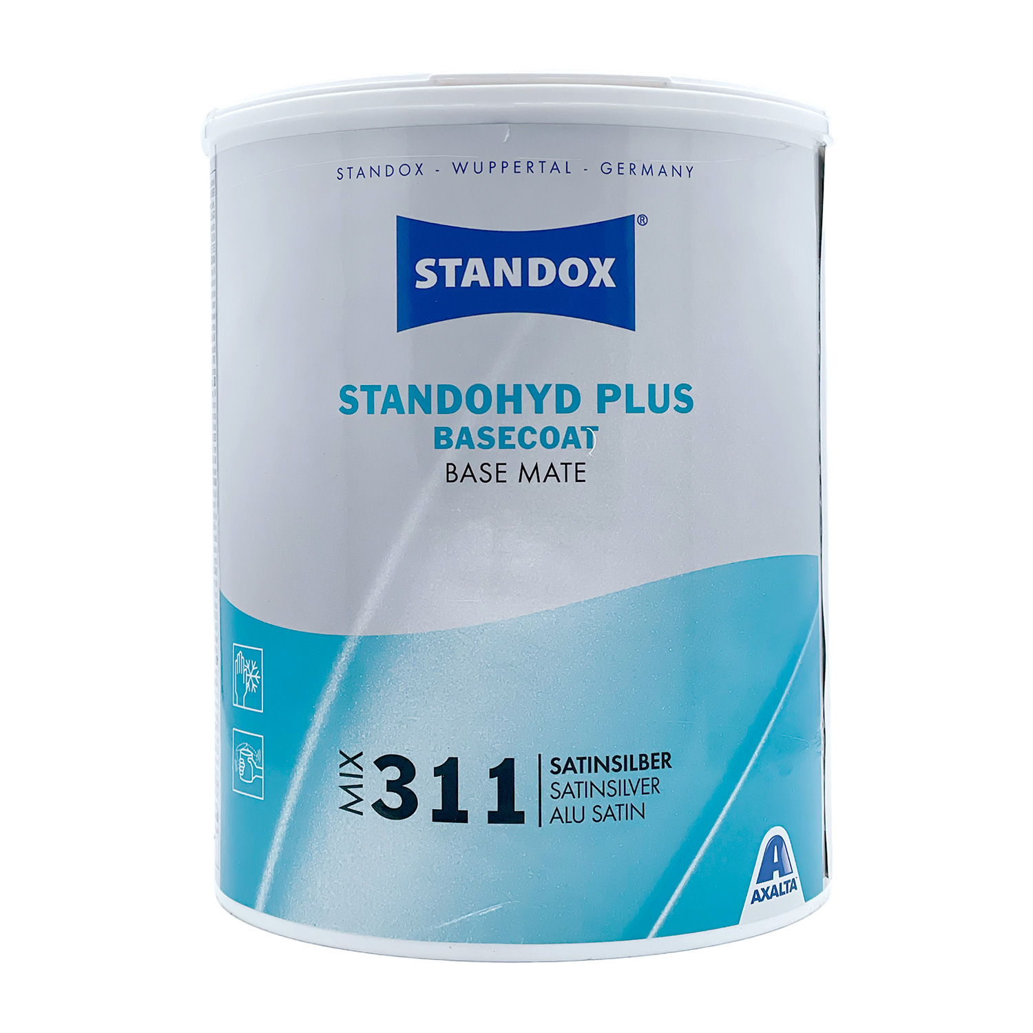 Standohyd Mix 311 Satin Silber (Spies Hecker 858) - 1 ltr || für das Wasserbasislacksystem von Standox