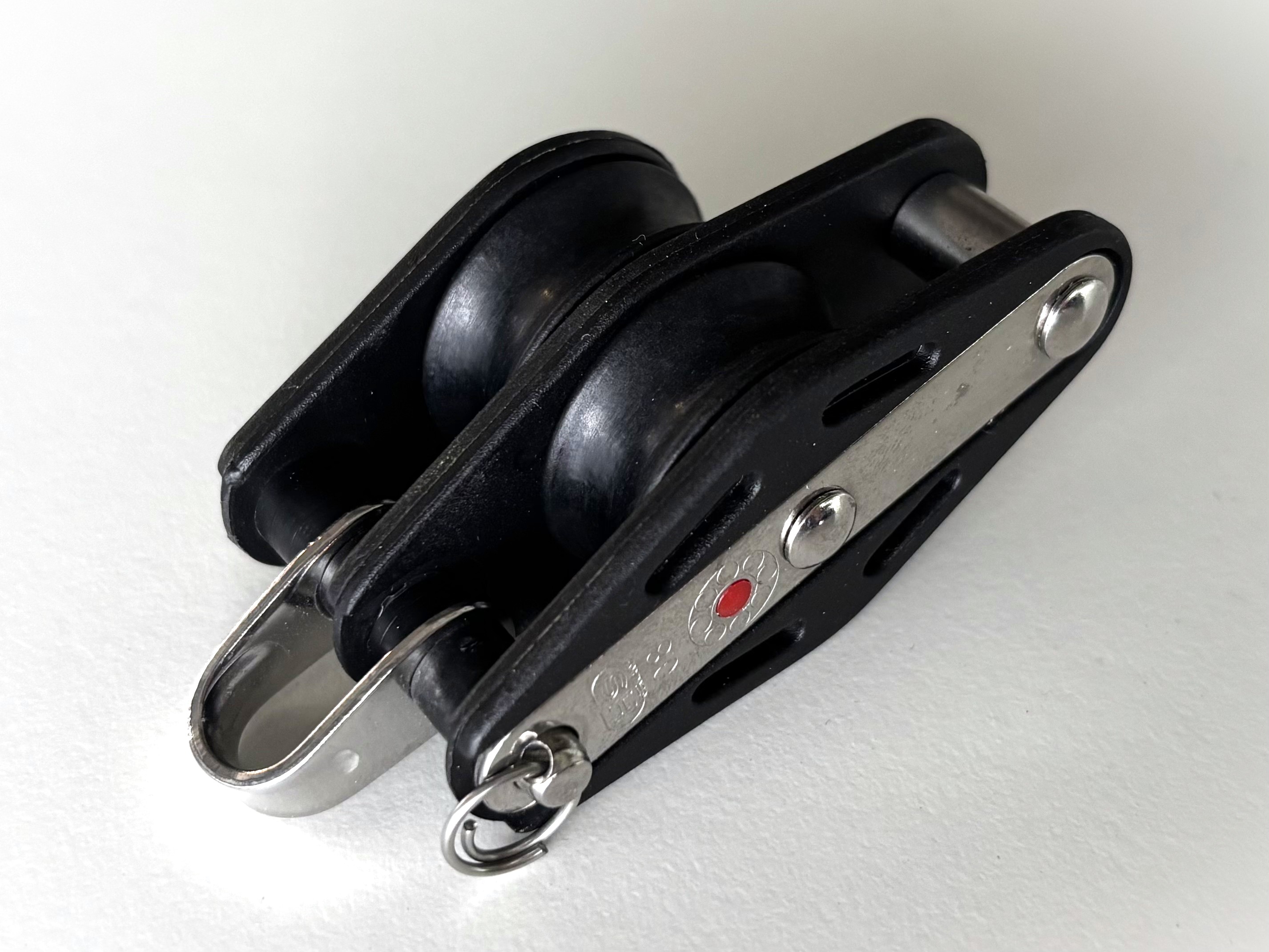 SPRENGER Gleitlager-Block zweifach mit Hundsfott, 8mm