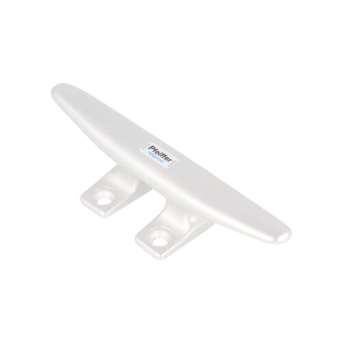 PFEIFFER MARINE Klampe / Belegklampe 125mm, rechteckiger Fuss mit 4 Befestigungslöchern, Aluminium, silber