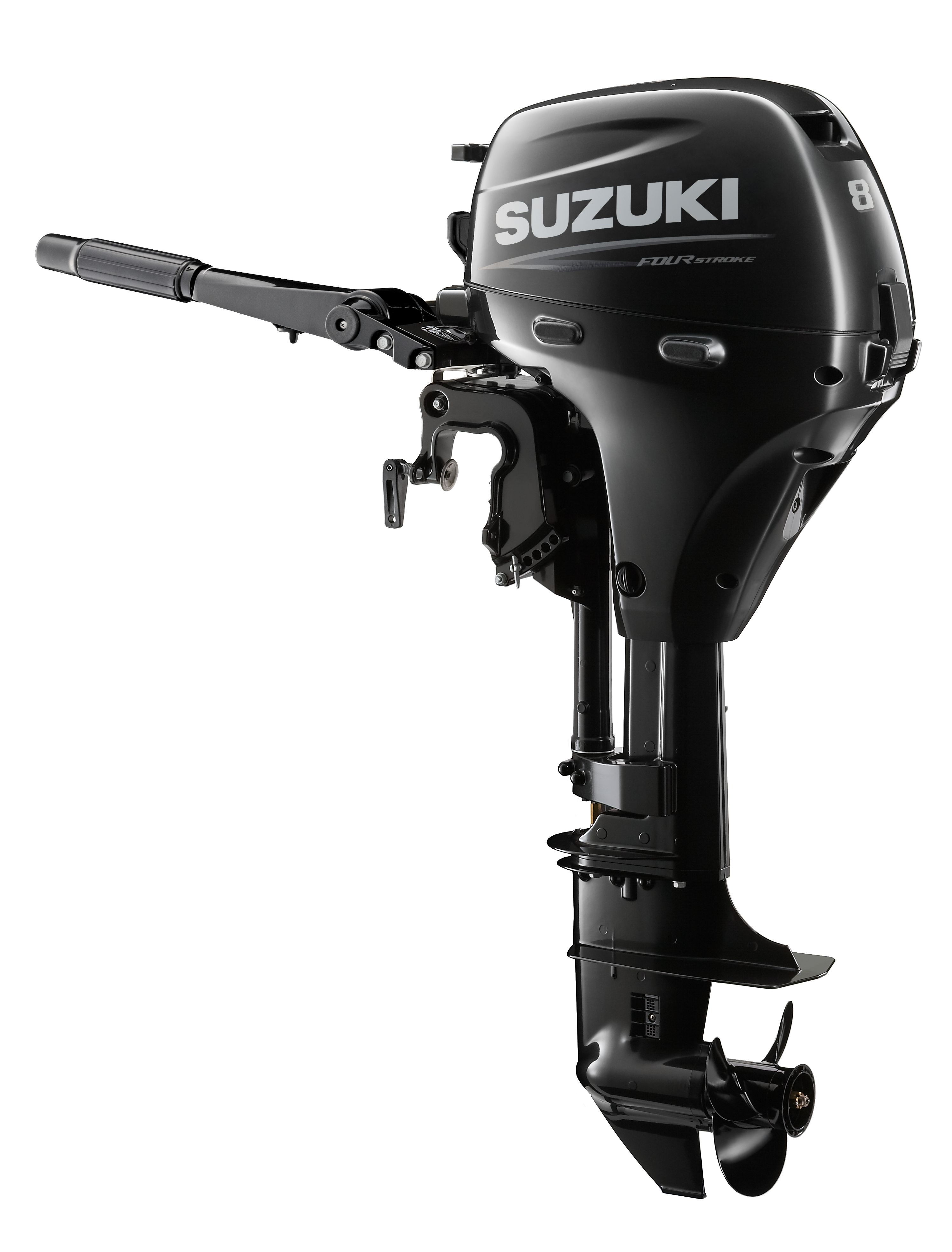 SUZUKI Aussenbordmotor DF 8 AL Pinne, Langschaft, schwarz