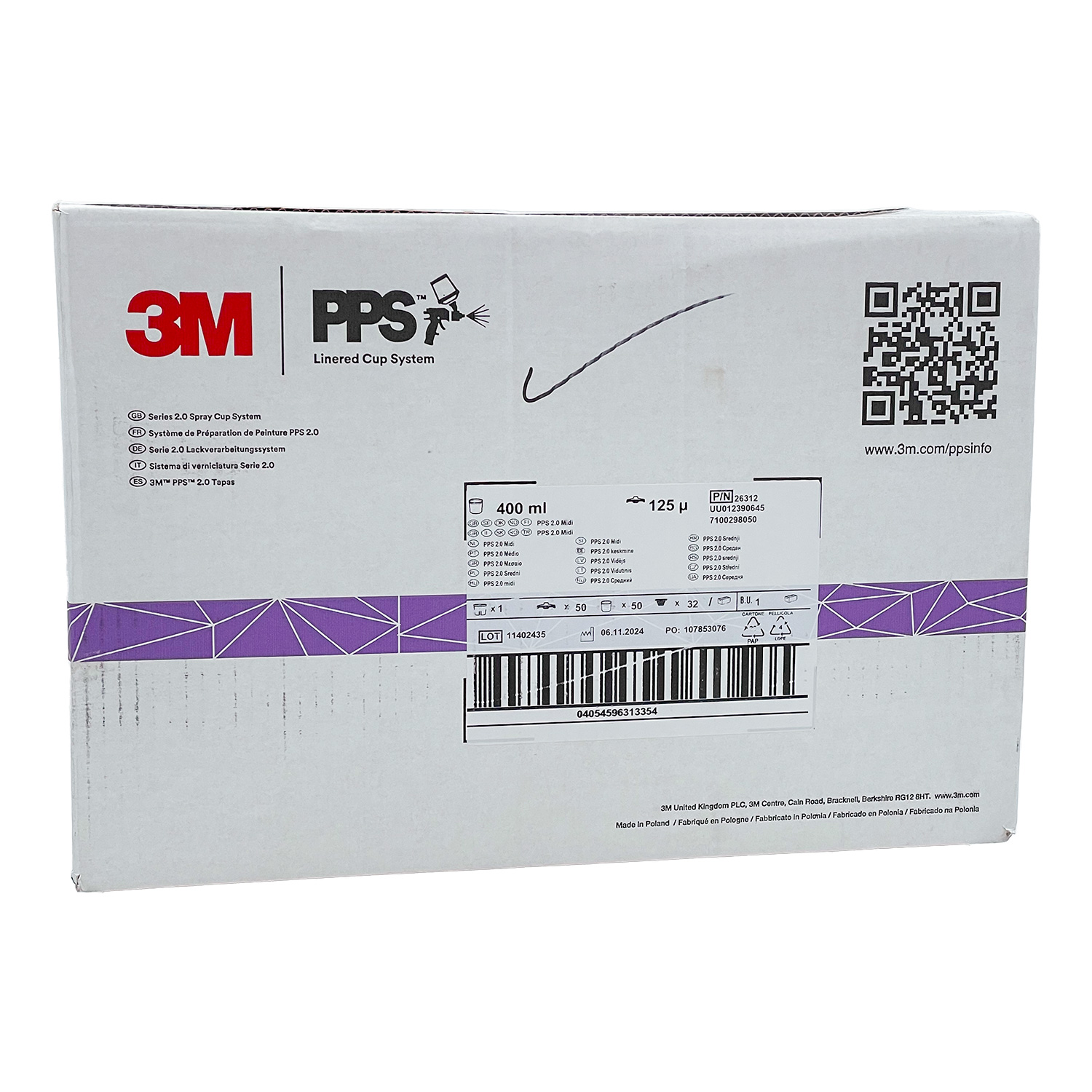 3M 26312 PPS2 400ml, 125µ (Set 50)