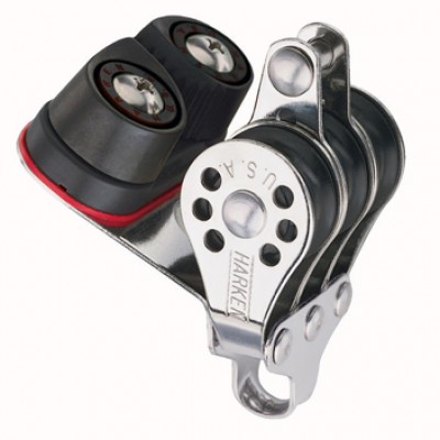 HARKEN H231 Micro Block, dreifach mit Hundsfott und Klemme