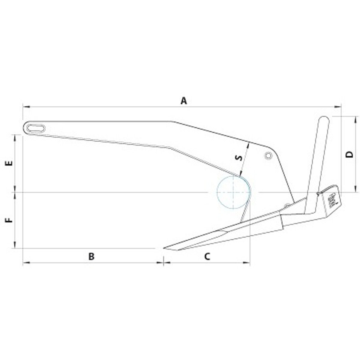 ROCNA Universal-Anker Stahl verzinkt, Gewicht 55 kg