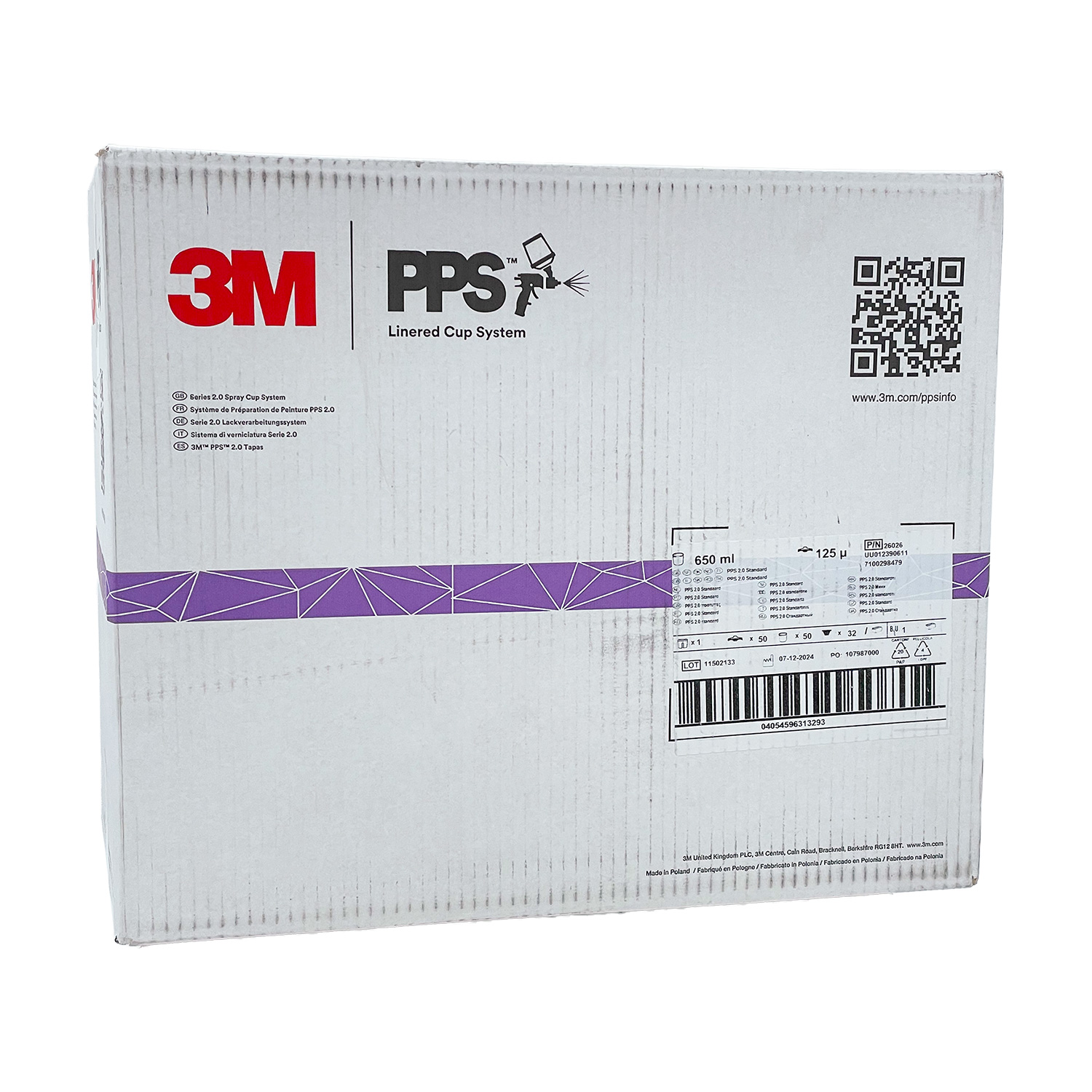 3M 26026 PPS2 650ml, 125µ (Set 50)