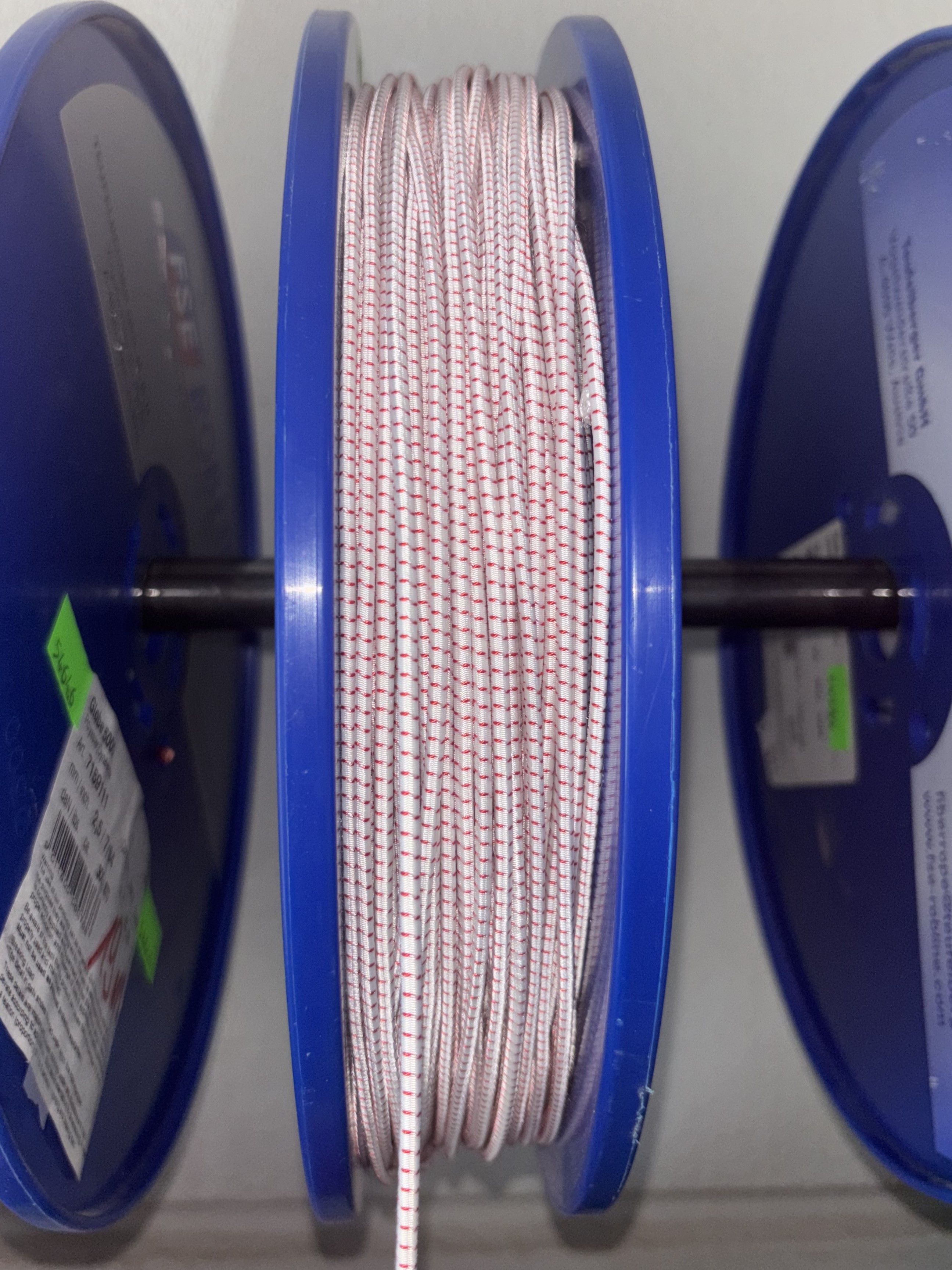 FSE ROBLINE Gummileine 3mm weiß-rot