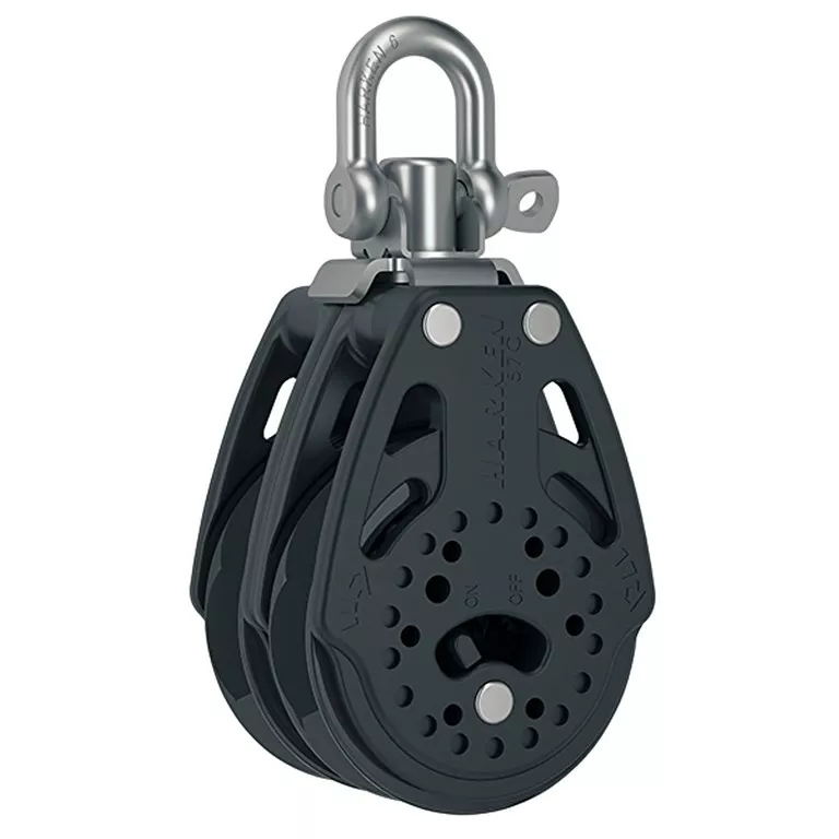 HARKEN H2178 57 mm Carbo Ratch Block, doppelt - Wirbel
