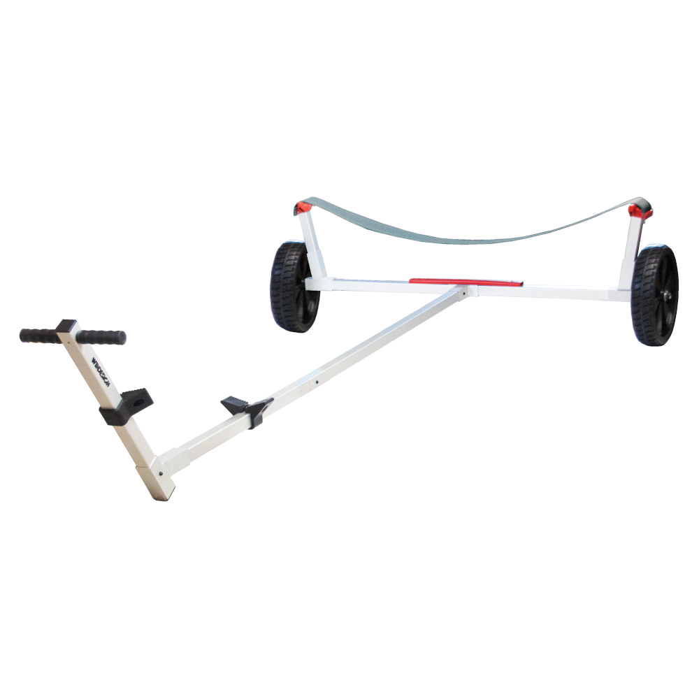 WINDESIGN EX5037 Slipwagen für ZOOM Dinghy, Aluminium, zerlegbar, Vollgummireifen