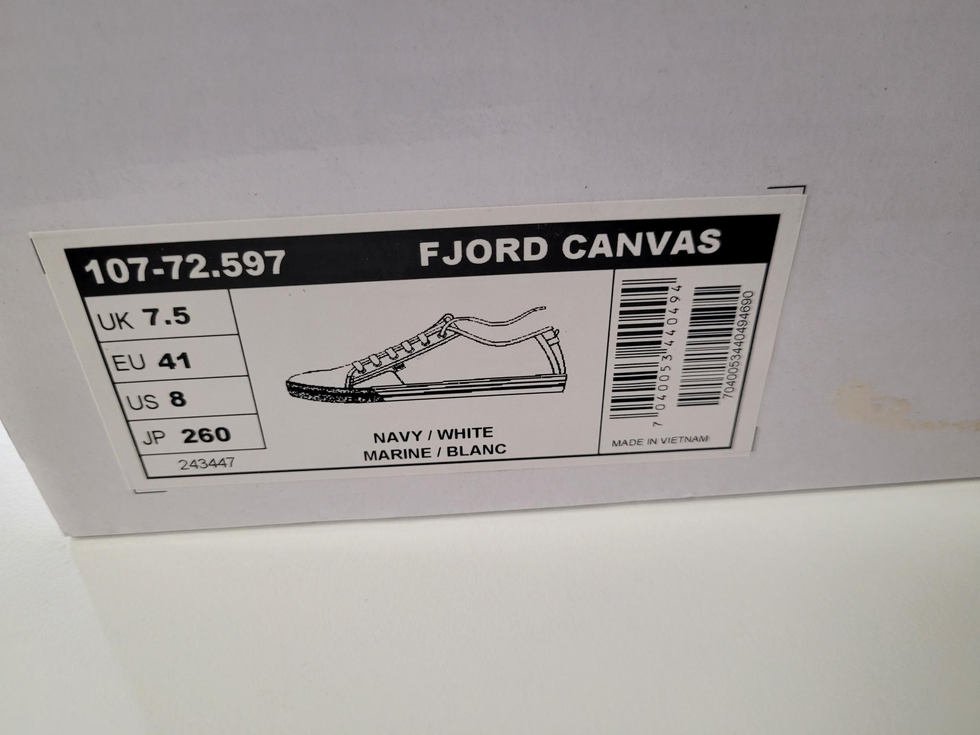 HELLY HANSEN Bootsschuhe Fjord Canvas, Gr. 46,5, Navyblau/Weiss, Obermaterial atmungsaktives und schnelltrocknendes Textil