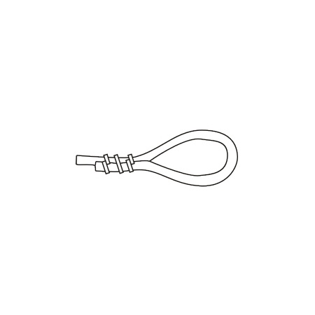 Krampe für Gummileine 4mm (1 Stk.)