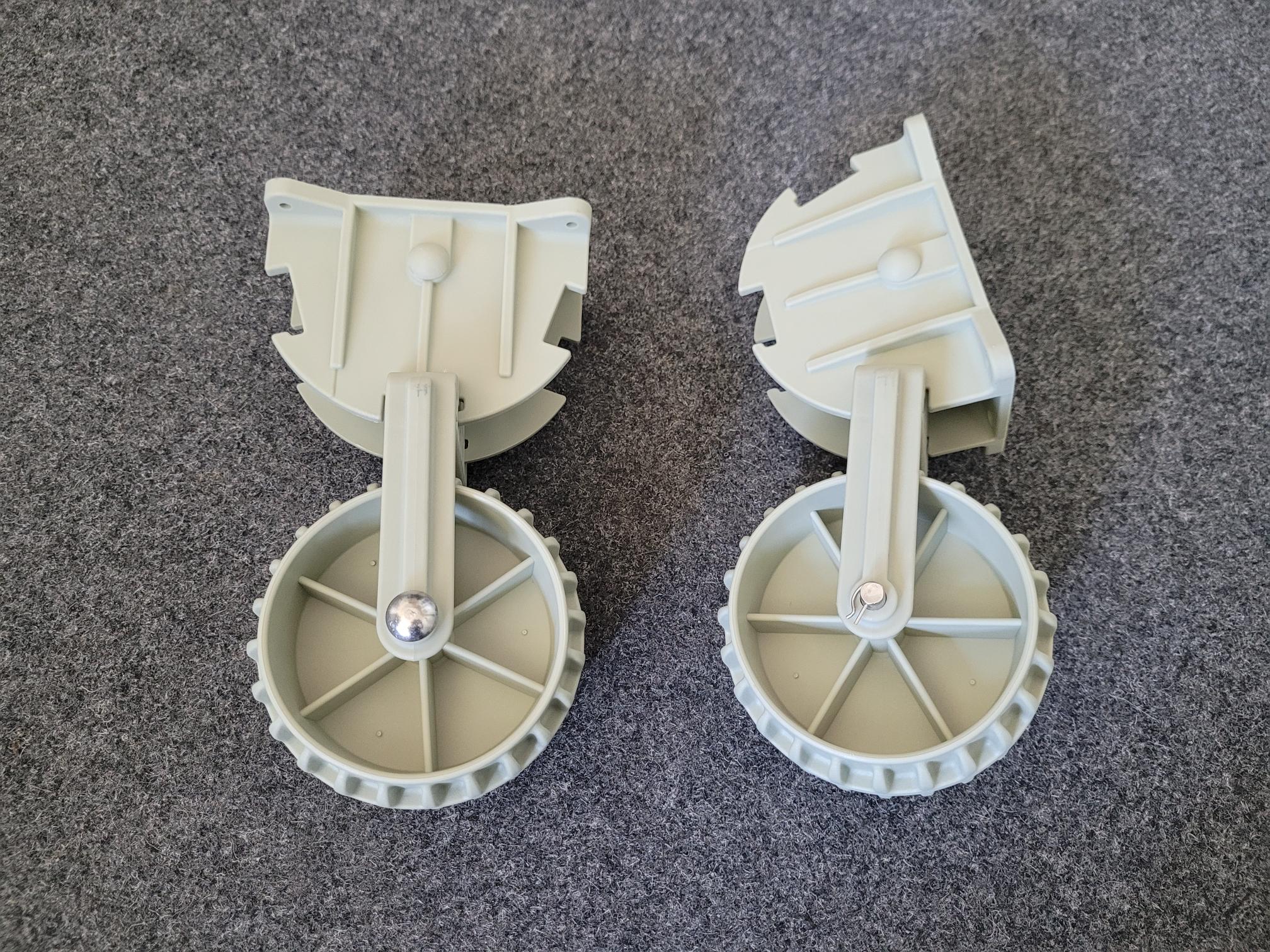 Slipräder / Transporträder / Dinghy-Wheel klappbar für Beiboote bis 100kg, Kunststoff, in 3 Positionen arretierbar