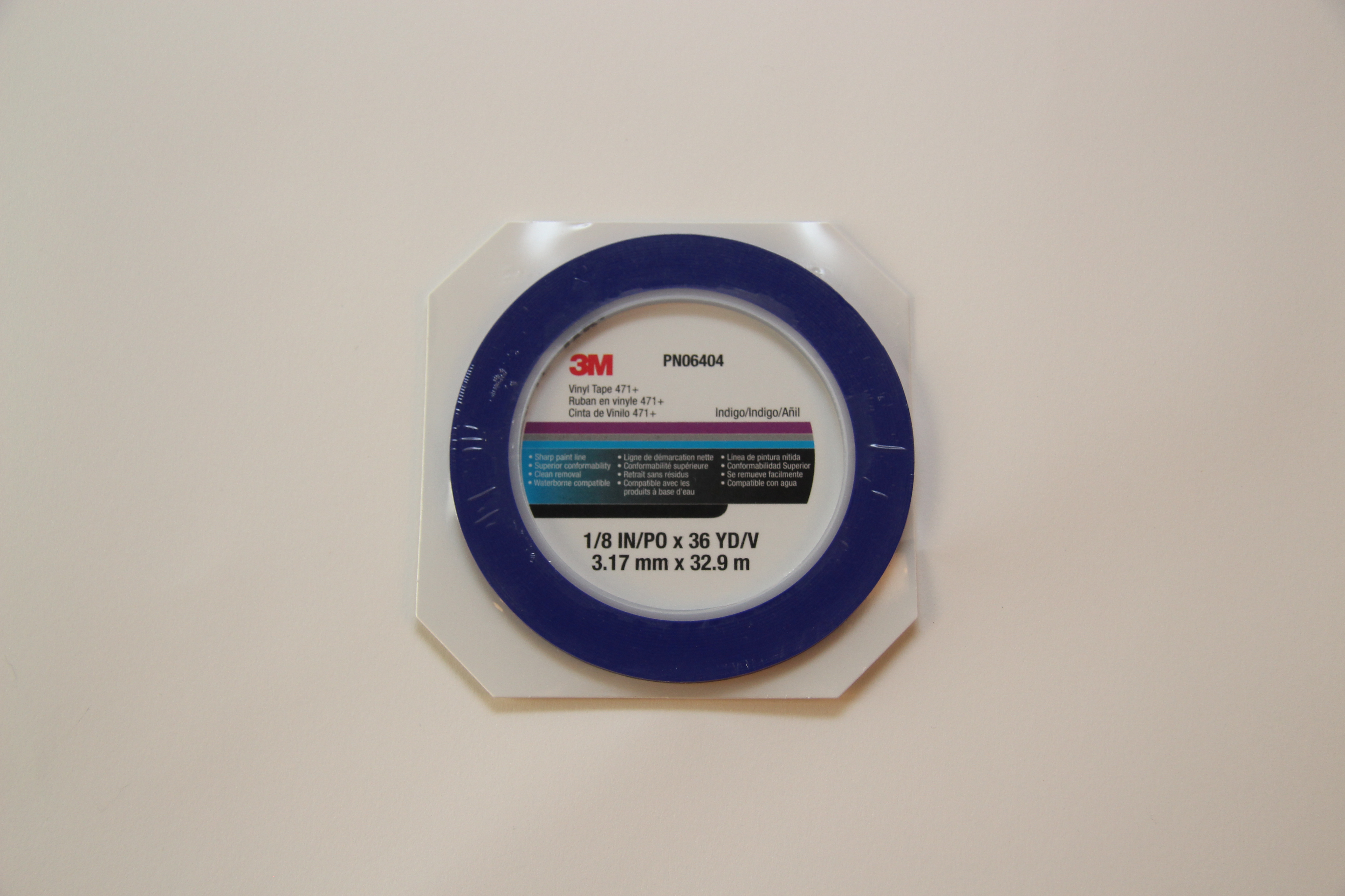 3M 06404 Scotch 471+ blue 3mm Vinyl Tape