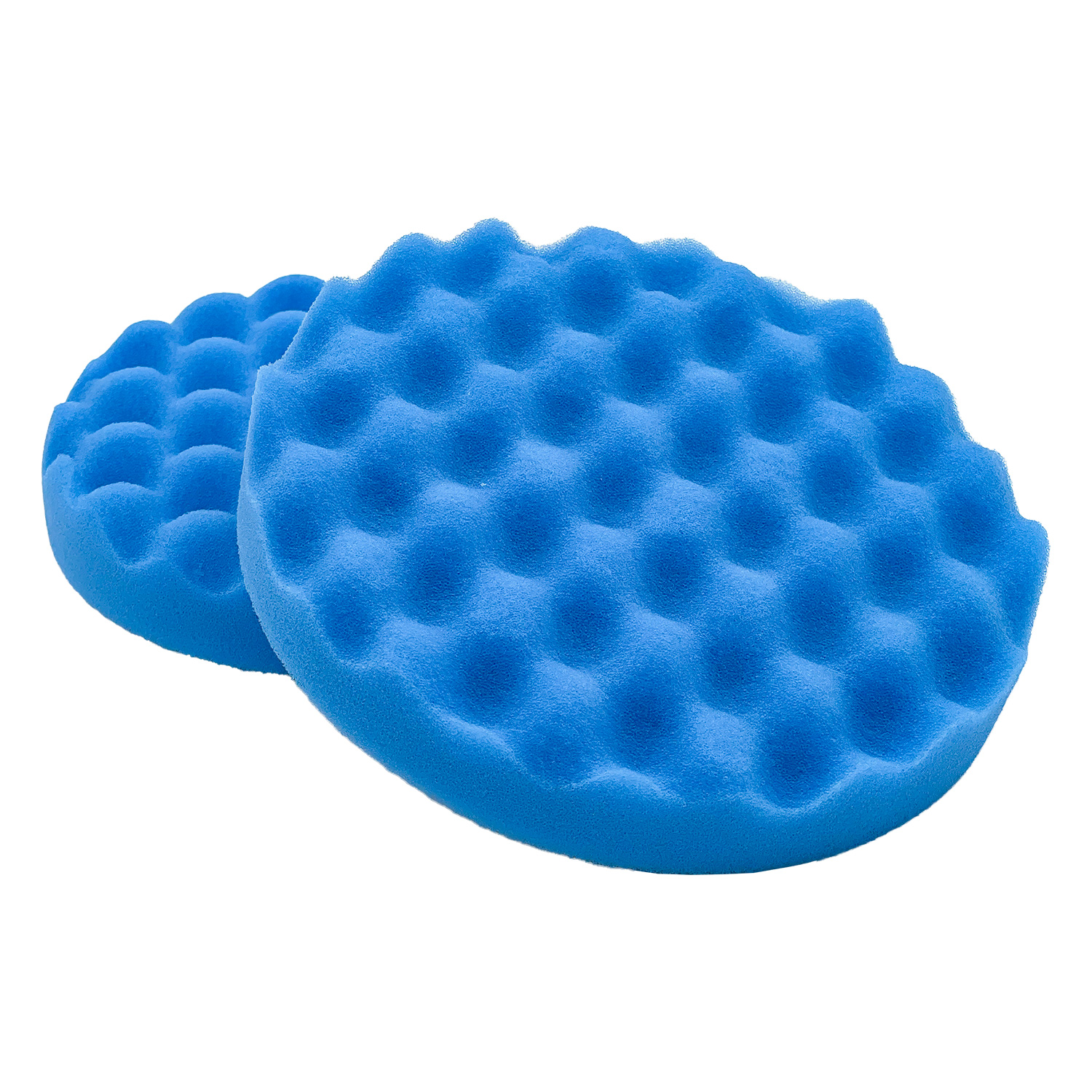 Polierschwamm 99388 weich blau gewaffelt 150mm