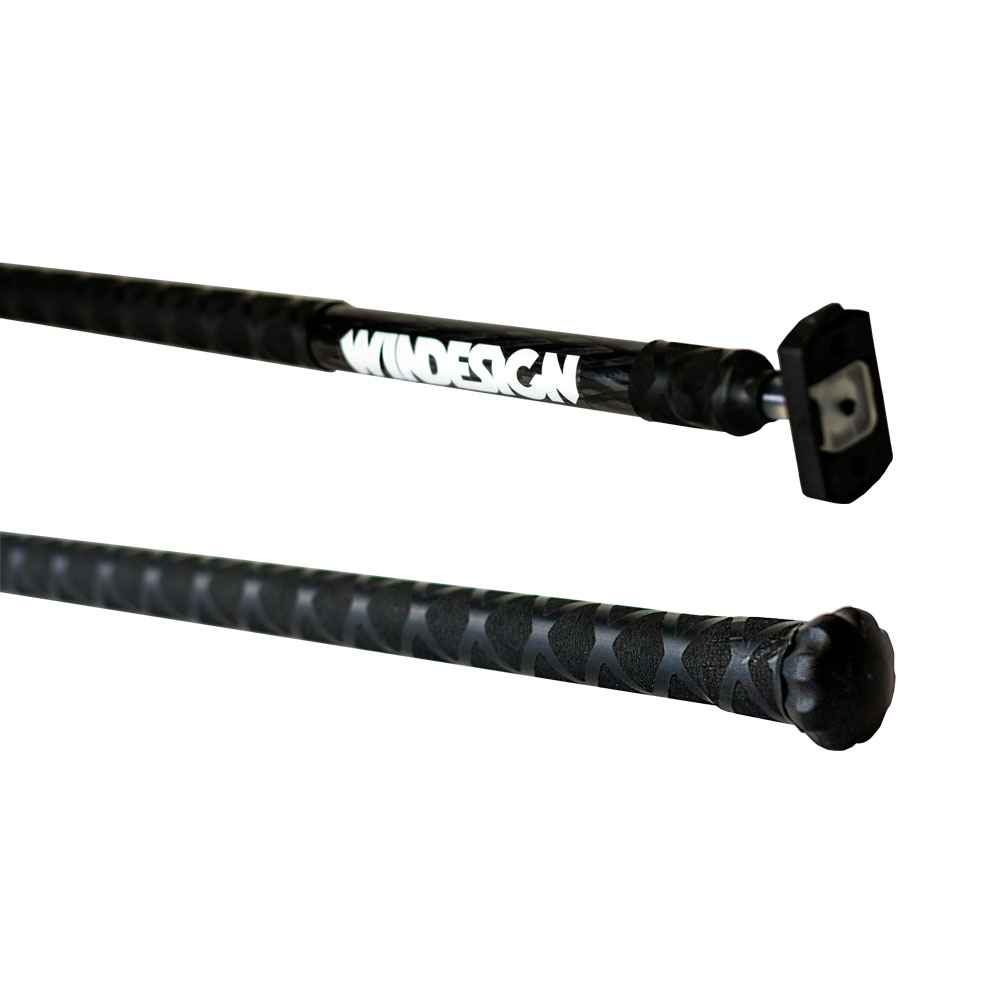 WINDESIGN Pinnenausleger Carbon Deluxe, 20mm, X-Grip, Länge 120 cm, schwarz