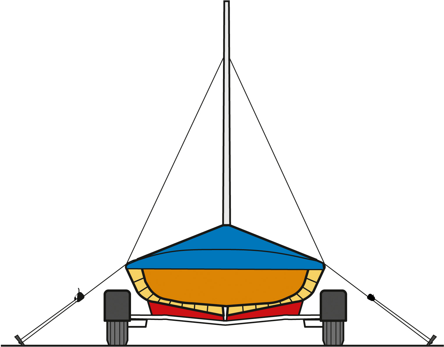 CLAMCLEAT CL223 LOOP Fixierungs-Klemme für Fenderleine 3-6mm