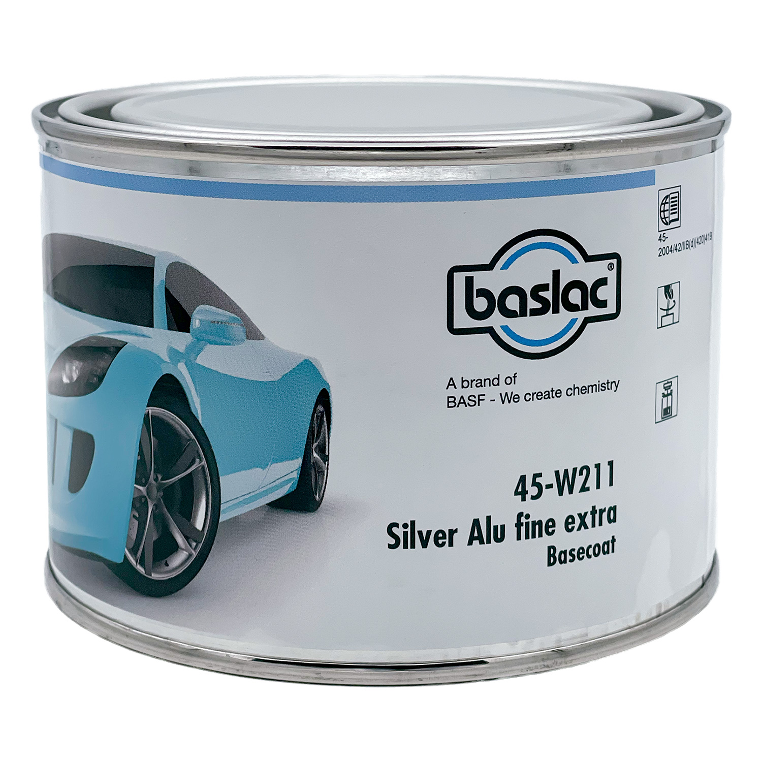 BASLAC 45-W211 Silver Alu Fine Extra - 0,5 ltr