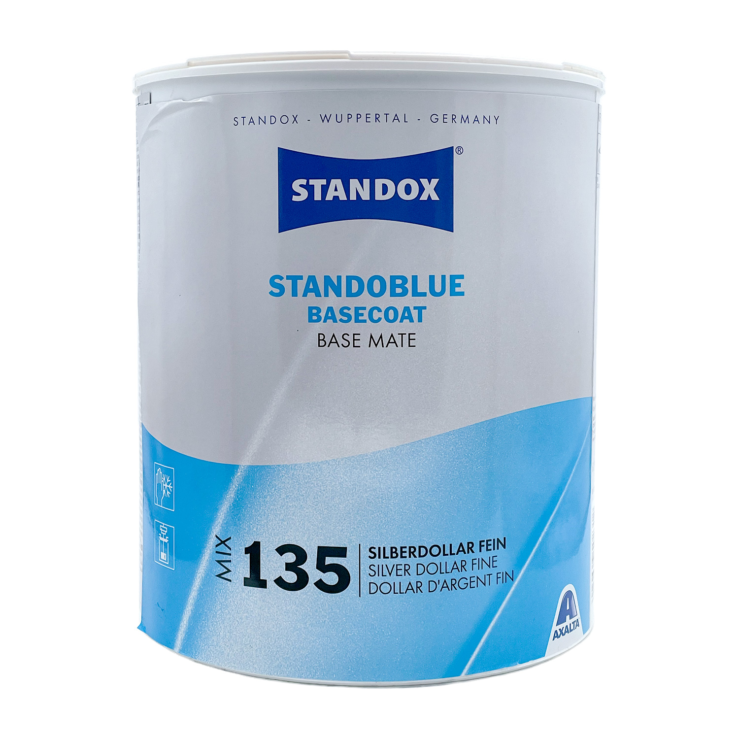 Standoblue Mix 135 Silberdollar Fein (Spies Hecker HiTec 362) - 3,5 ltr || für das Wasserbasislacksystem von Standox