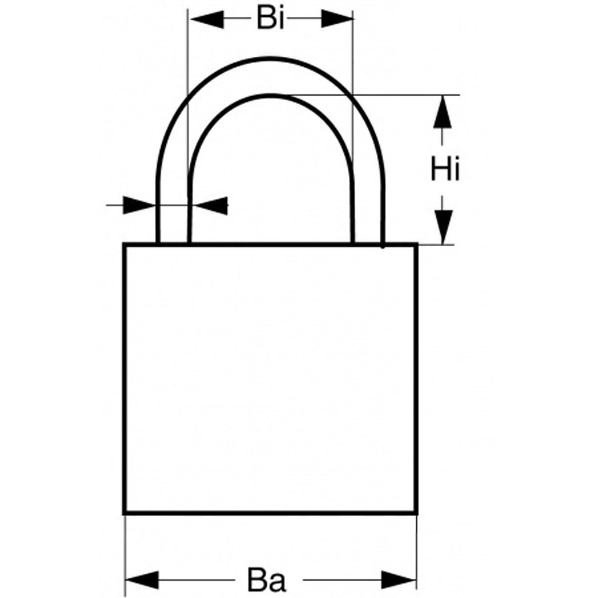 ABUS Marine Hangschloss 30mm KS-Mantel + Messingbügel