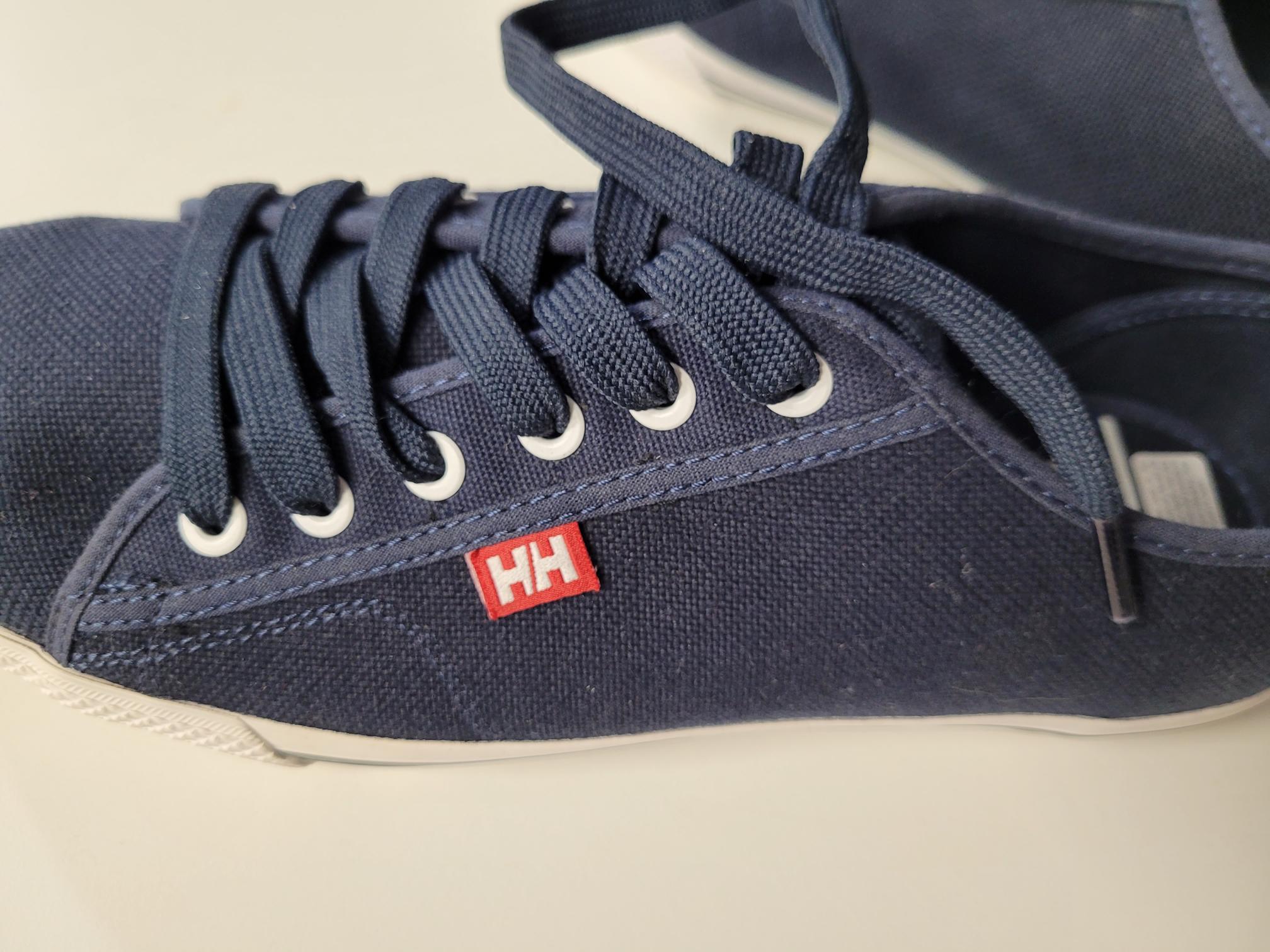 HELLY HANSEN Bootsschuhe Fjord Canvas, Gr. 46,5, Navyblau/Weiss, Obermaterial atmungsaktives und schnelltrocknendes Textil