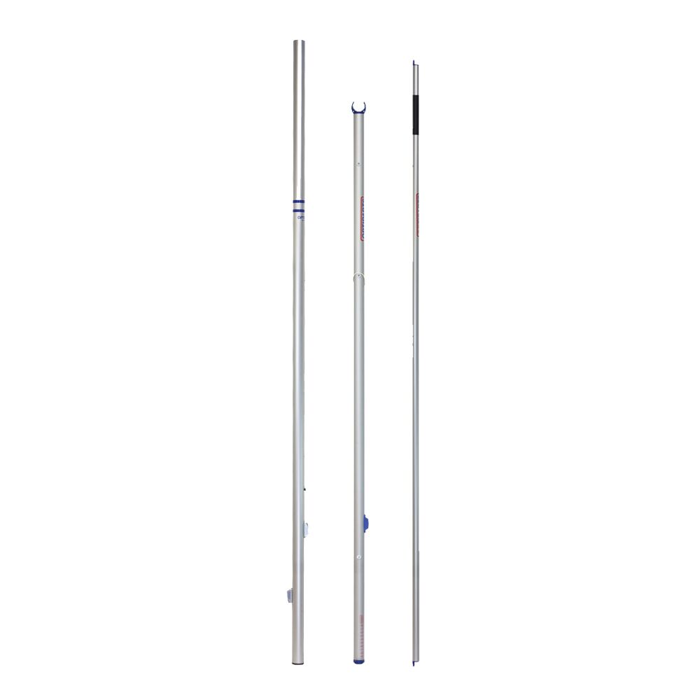 OPTIPARTS EX1048 Optimist Silber Einsteiger-Regattarigg, kpl. mit Mast, Baum, Spriet und Riggpack