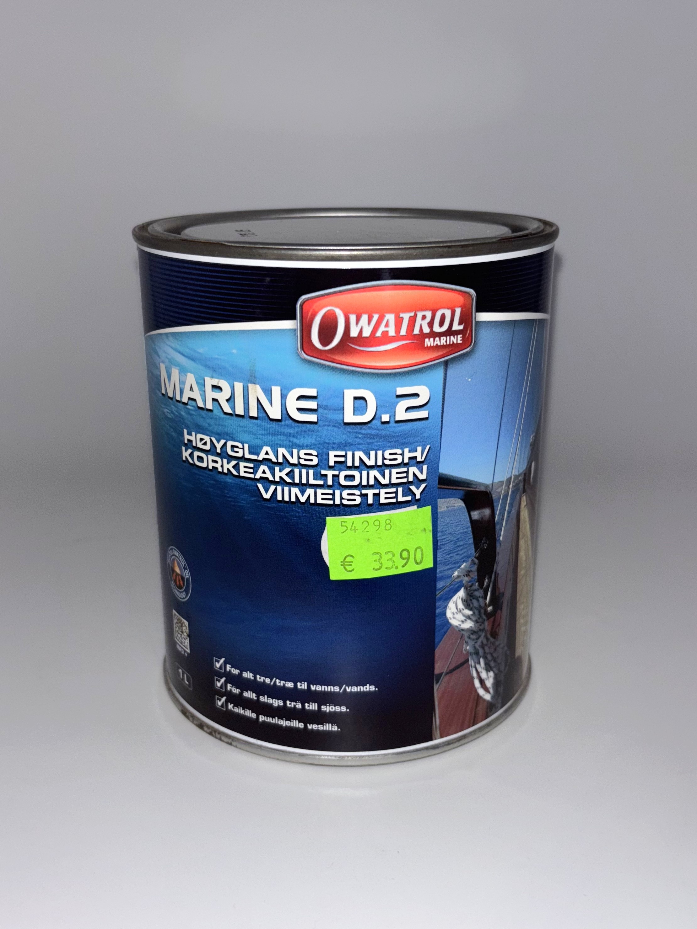 Owatrol Marine D2 Deks Olje Hochglanzbeschichtung für Holz - 1 ltr