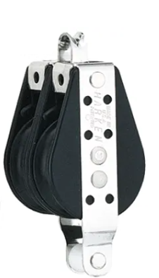 HARKEN H026 Dinghy Block zweifach mit Hundsfott
