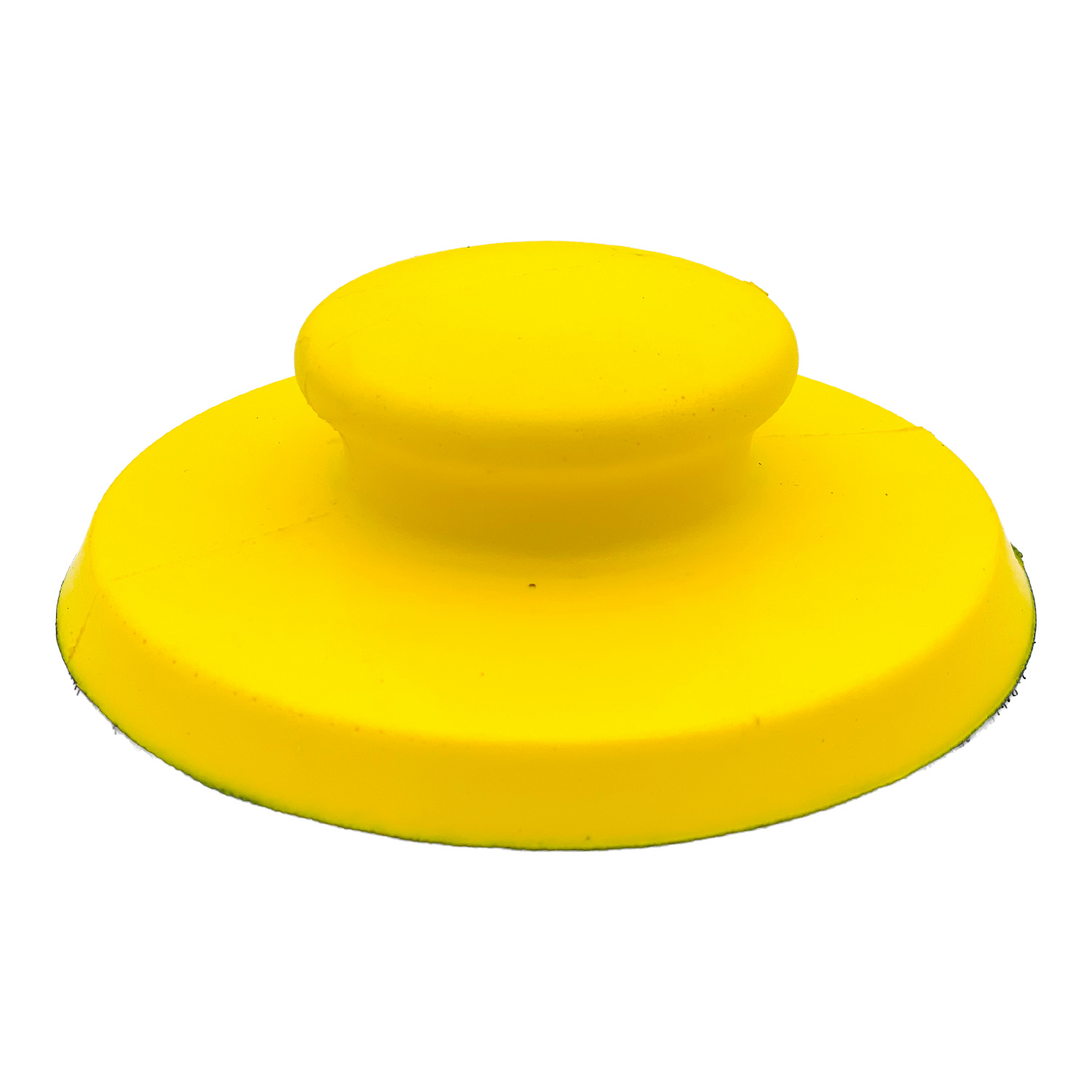 Handschleif-Halter für Schleifpapier 150mm oder Polierschwamm. Schleif- und Polierarbeiten an Autos, Booten und Wohnmobilen von Hand ohne Verkrampfung - Durchmesser 150mm, weich, gelb