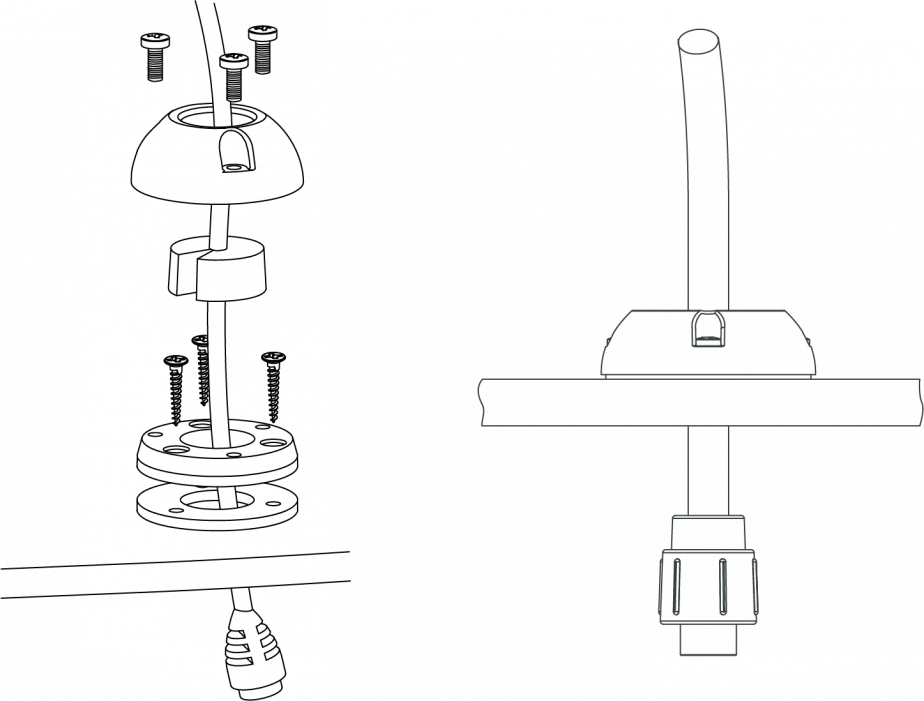 SCANSTRUT DS6-P, Kabeldurchführung, 2 - 8mm Kabel grau