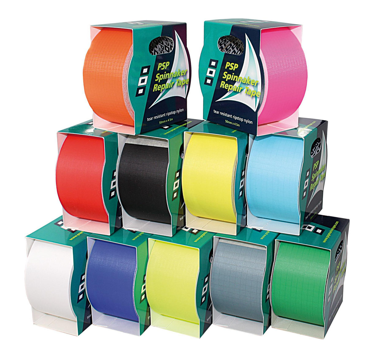 PSP Ripstop Spinnaker-Tape 50mm x 4,5m grün