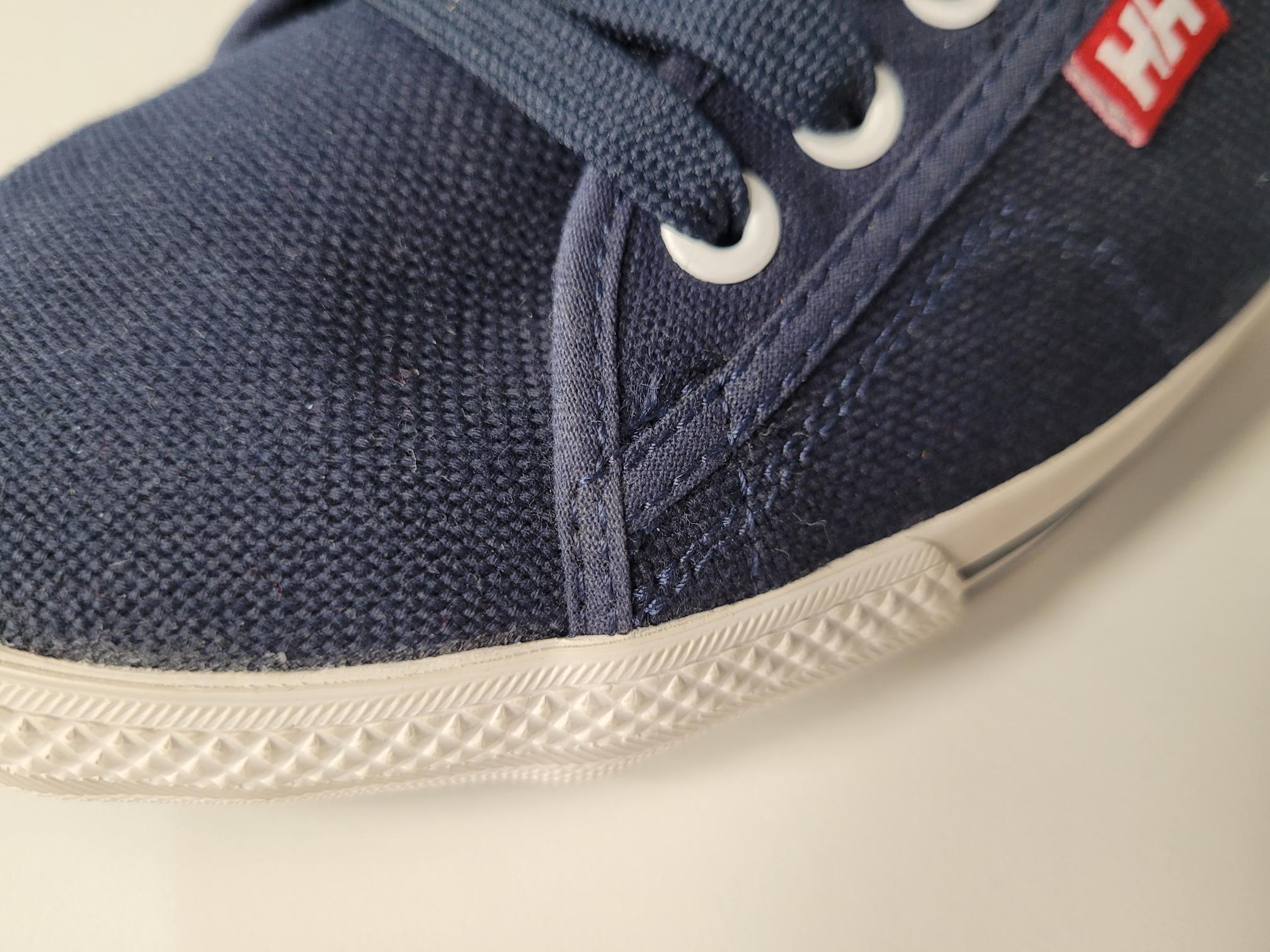 HELLY HANSEN Bootsschuhe Fjord Canvas, Gr. 46,5, Navyblau/Weiss, Obermaterial atmungsaktives und schnelltrocknendes Textil
