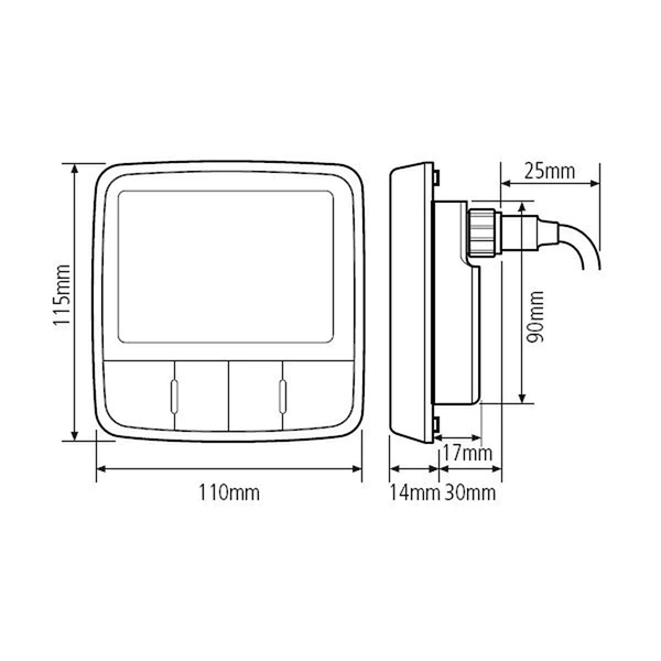 RAYMARINE E70061 i60 Analogue Wind Instrument