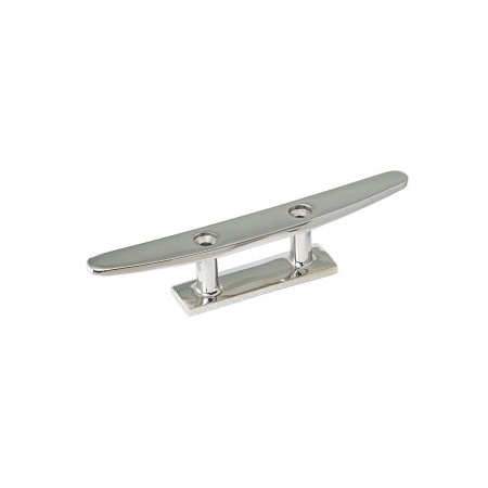 Klampe Edelstahl AISI316 150mm für Boote und Yachten, durchgehende Basisplatte