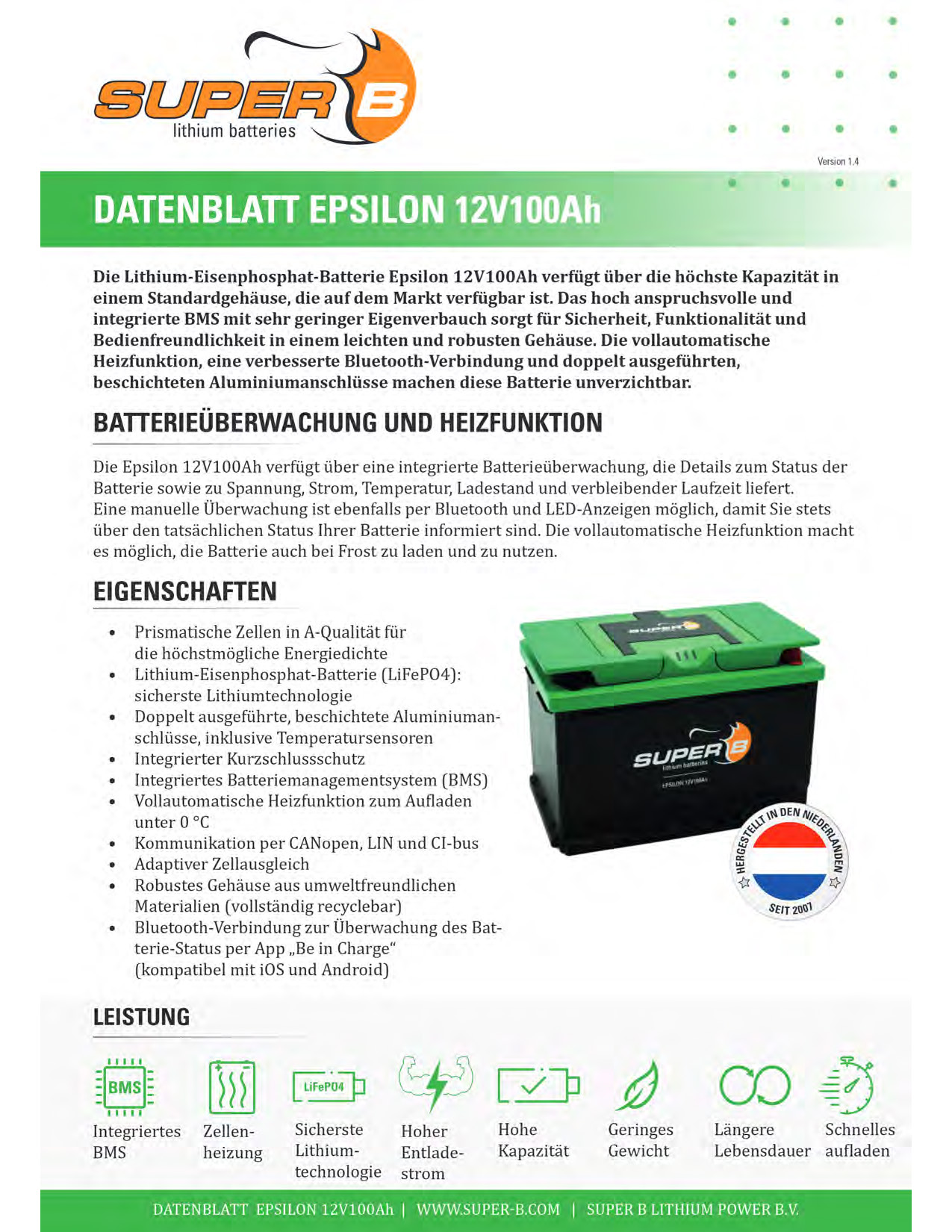 Super-B Epsilon 12V100Ah