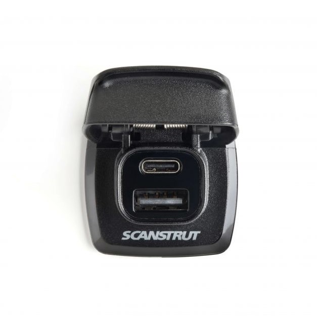 SCANSTRUT SC-USB-F1 wasserdichte USB-Steckdose USB A & USB C